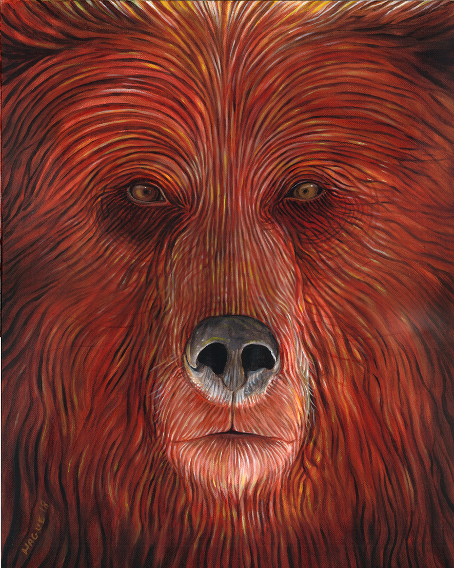 Brown Bear spirit face